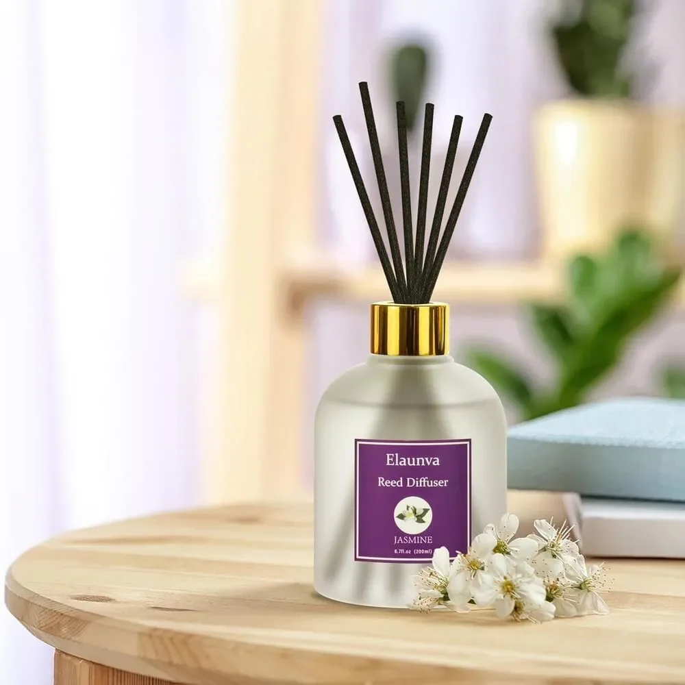 Elaunva Vanilla Reed Diffuser, Air Freshener Soft Scent!